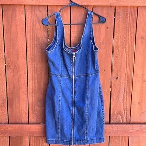 Guess Denim dress with front zipper